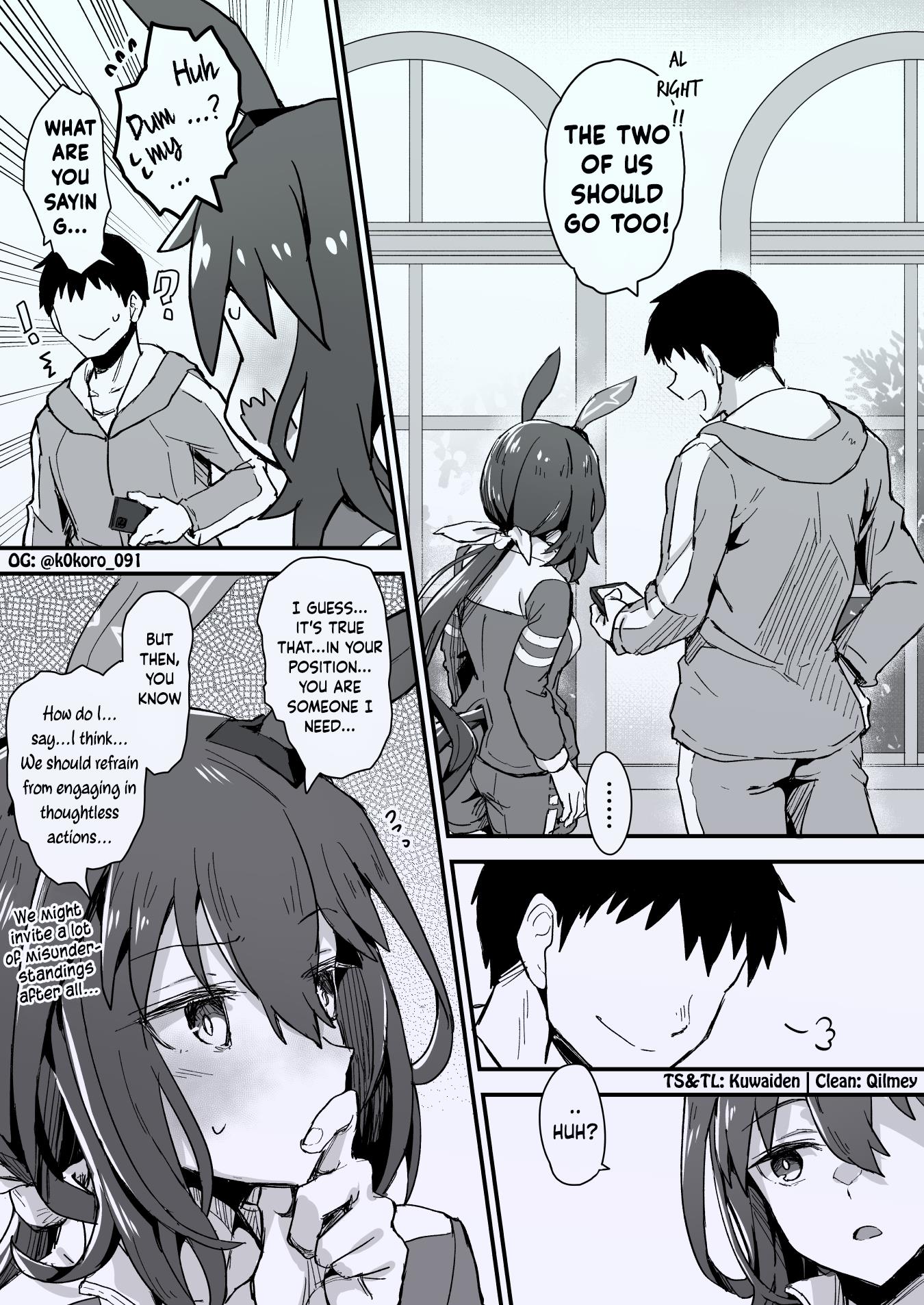 Kokoro-Sensei's Umamusume Shorts (Doujinshi) Chapter 27: Hug Day Ayabe-San Manga - Picture 3
