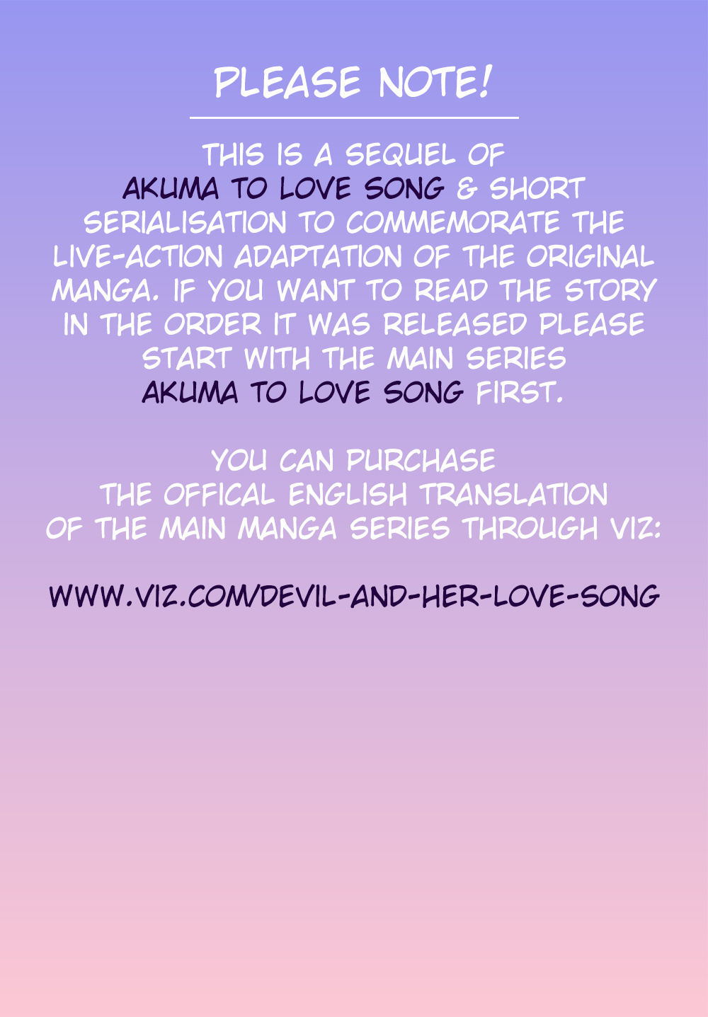 Akuma To Love Song Encore Vol.1 Chapter 1 - Picture 2