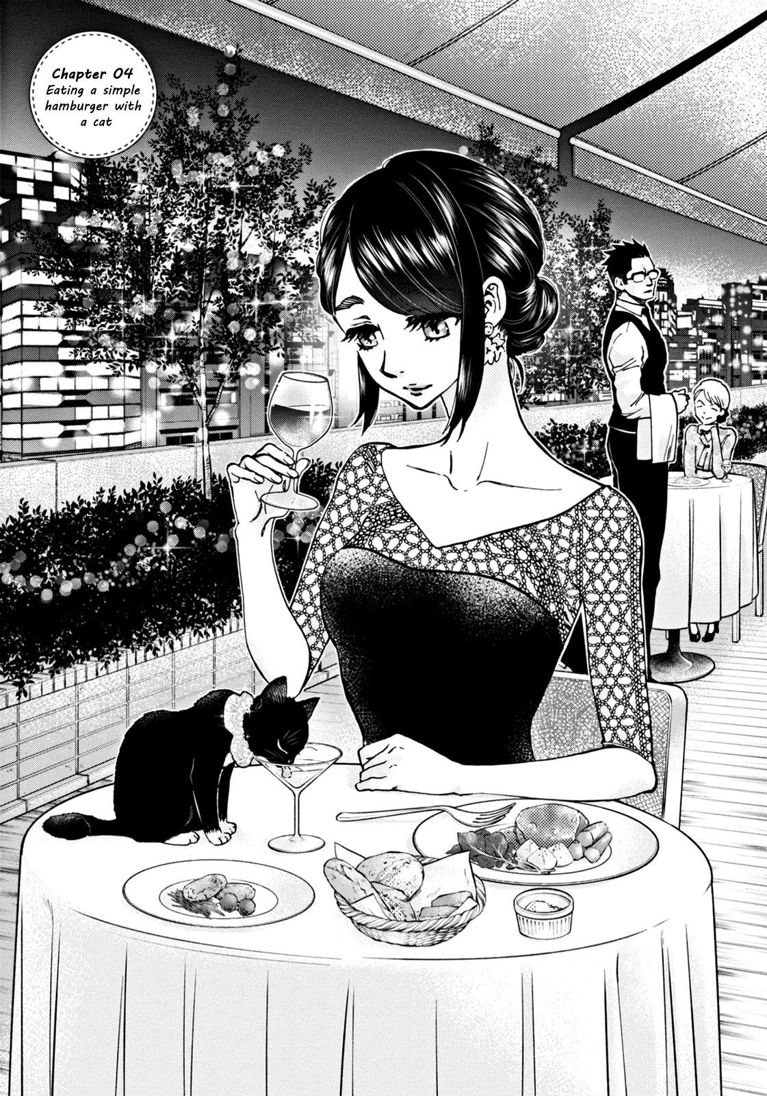 Hosomura-San With Cat's Snack Vol.1 Chapter 4: Eating A Simple Hamburger With A Cat - Picture 1
