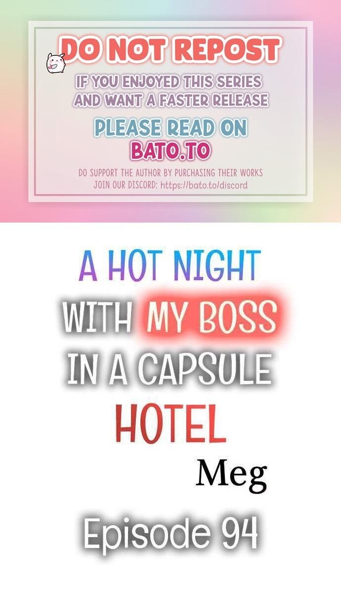 A Hot Night With My Boss In A Capsule Hotel Chapter 94 - Picture 1