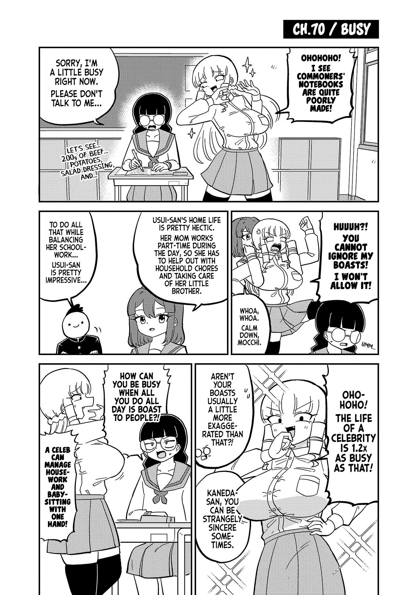 Mount Celeb Kaneda-San Vol.2 Chapter 70: Busy - Picture 1