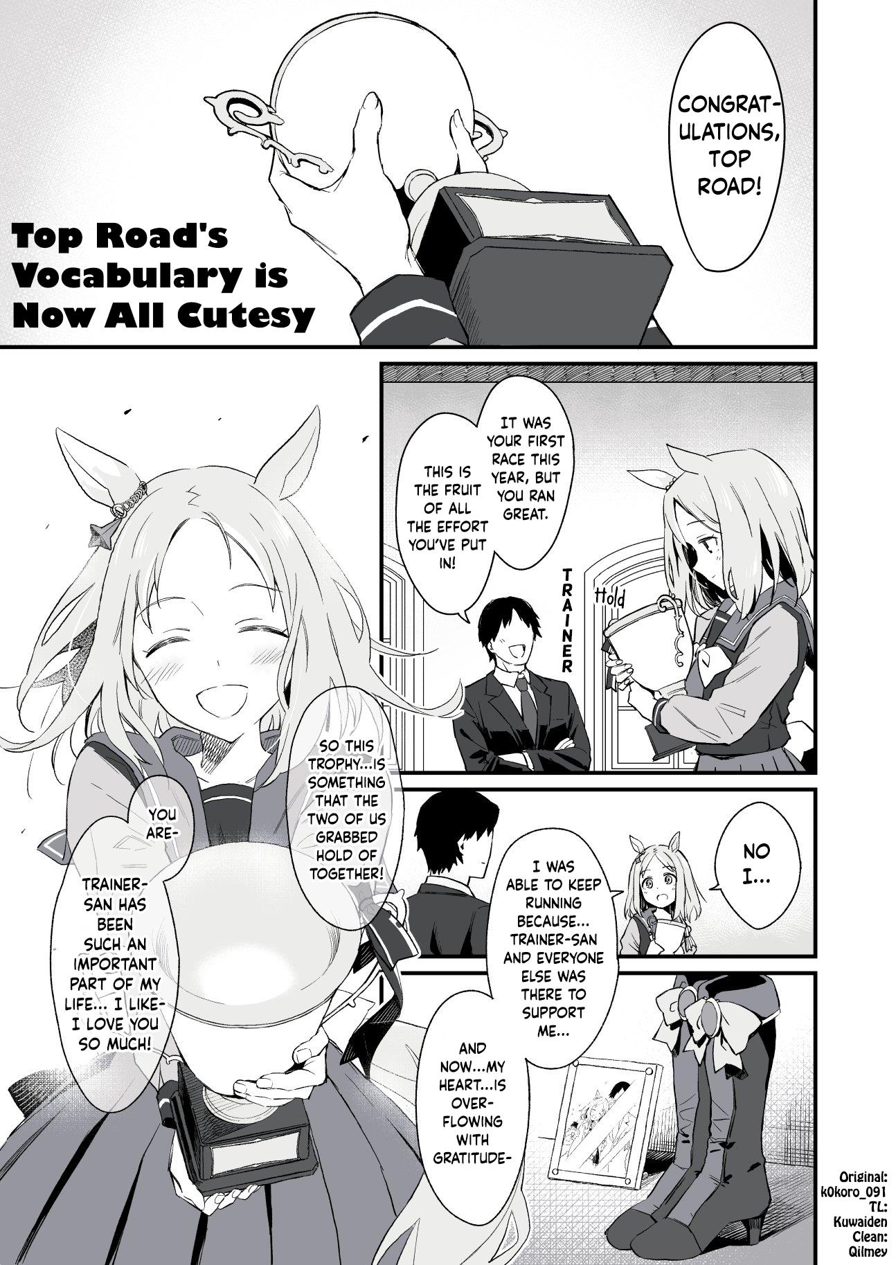 Kokoro-Sensei's Umamusume Shorts (Doujinshi) Chapter 38: Top Road’S Vocabulary Is Now All Cutesy - Picture 2