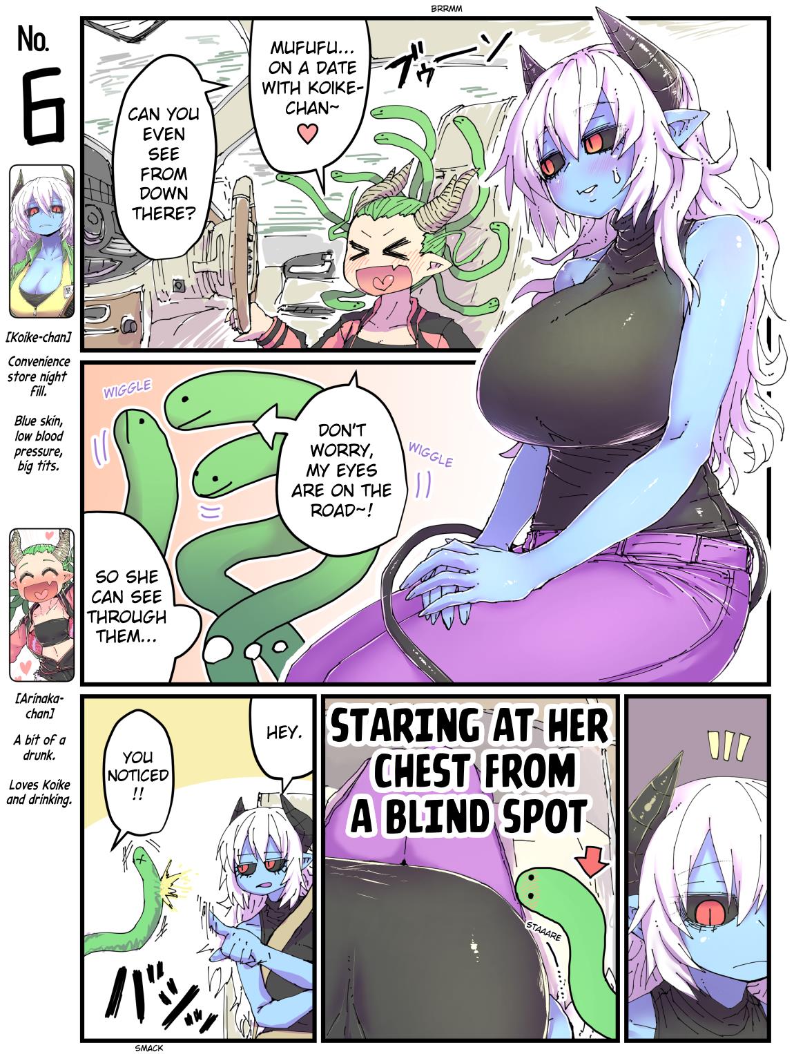 A Blue-Skinned Convenience Store Worker And Her Pals - Page 1
