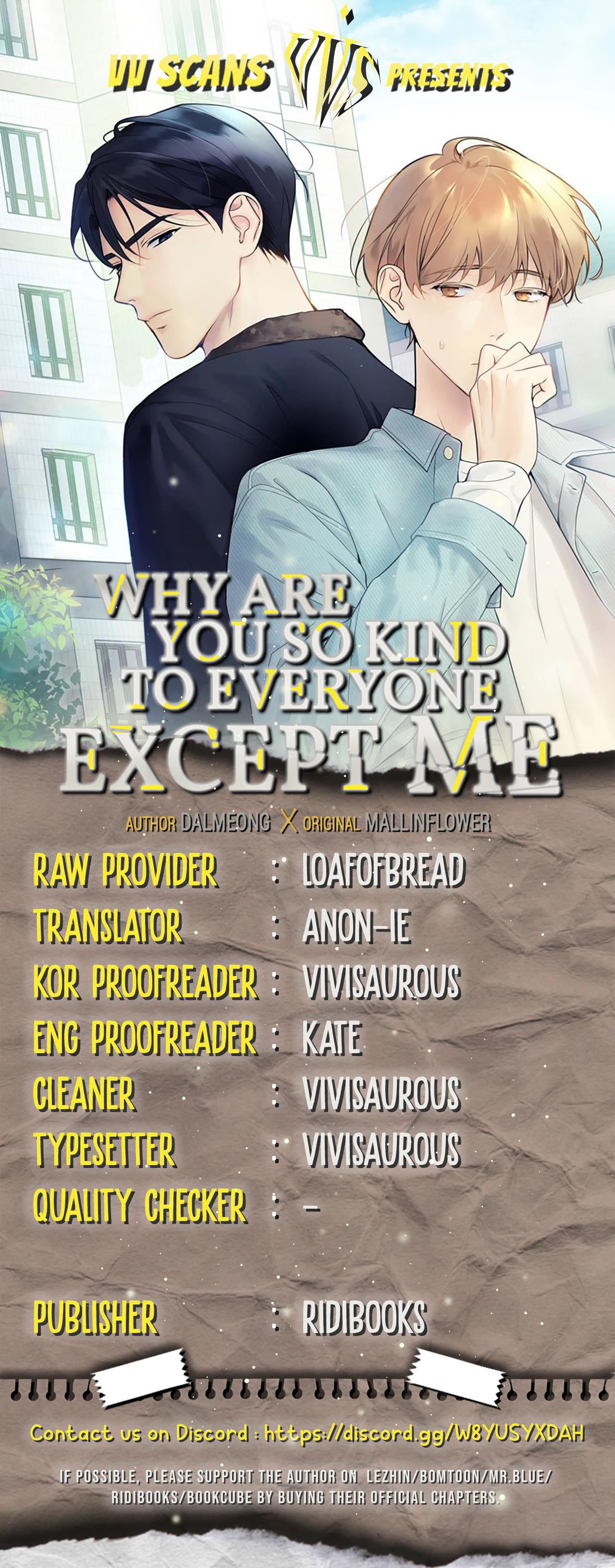 Why Are You So Kind To Everyone Except Me? - Page 1