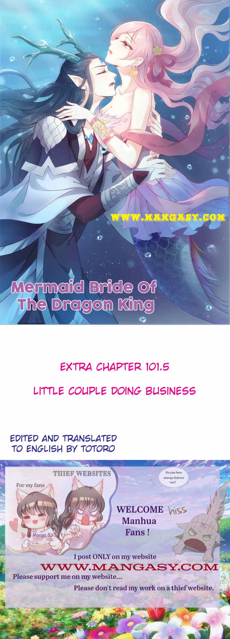 Mermaid Bride Of The Dragon King Chapter101.5-Little Couple Doing Business - Picture 1