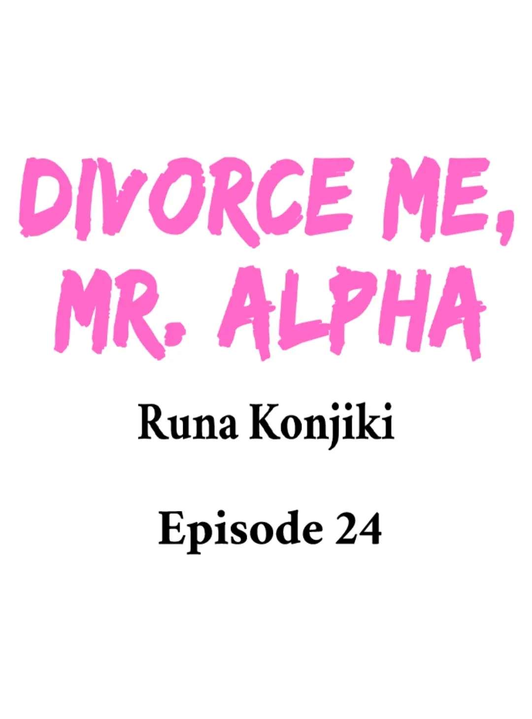 Divorce Me, Mr. Alpha - Page 1