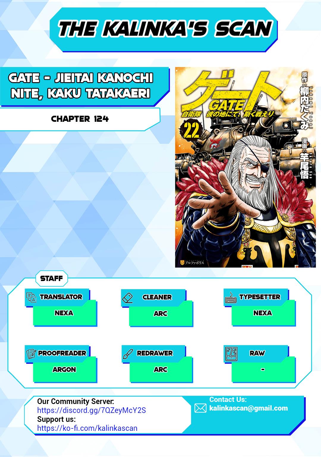 Gate - Jietai Kare No Chi Nite, Kaku Tatakeri Chapter 124 - Picture 1