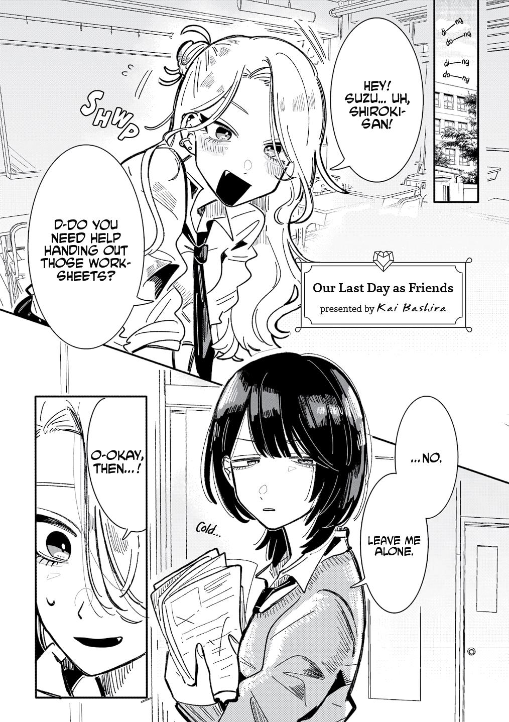 Aashi To Watashi - Gal Yuri Anthology Chapter 5: Our Last Day As Friends - Picture 2