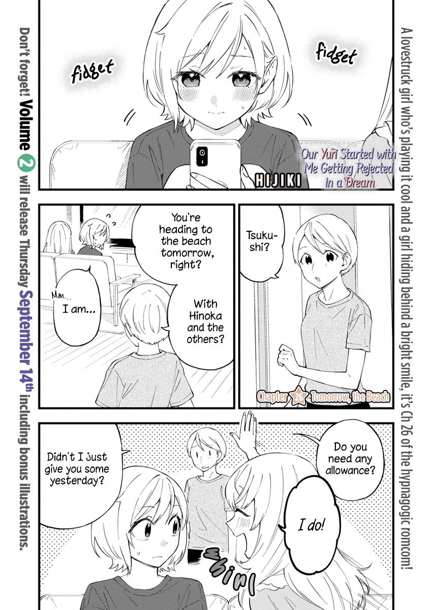 A Yuri Manga That Starts With Getting Rejected In A Dream Chapter 26 - Picture 1