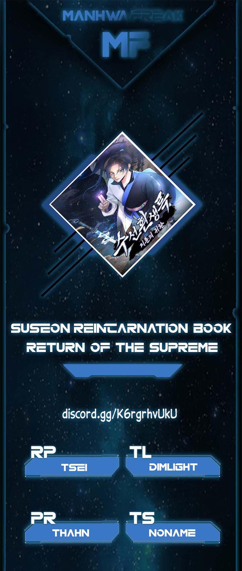 Suseon Reincarnation Book Return Of The Supreme - Page 1