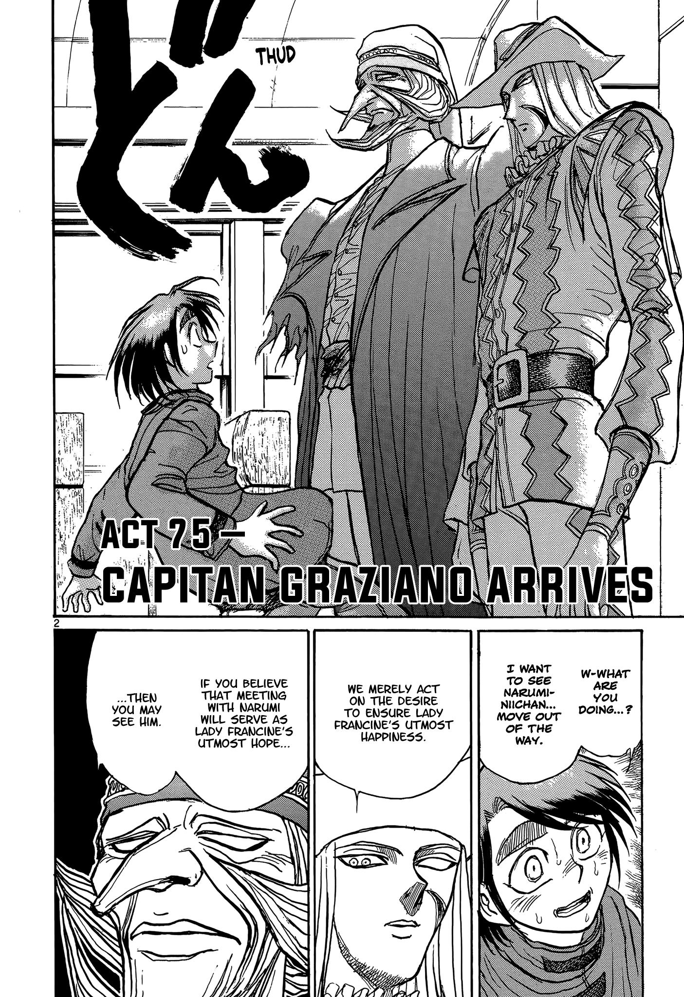 Karakuri Circus Vol.42 Chapter 408: Deus Ex Machina - Act 75 - Capitan Graziano Arrives - Picture 2