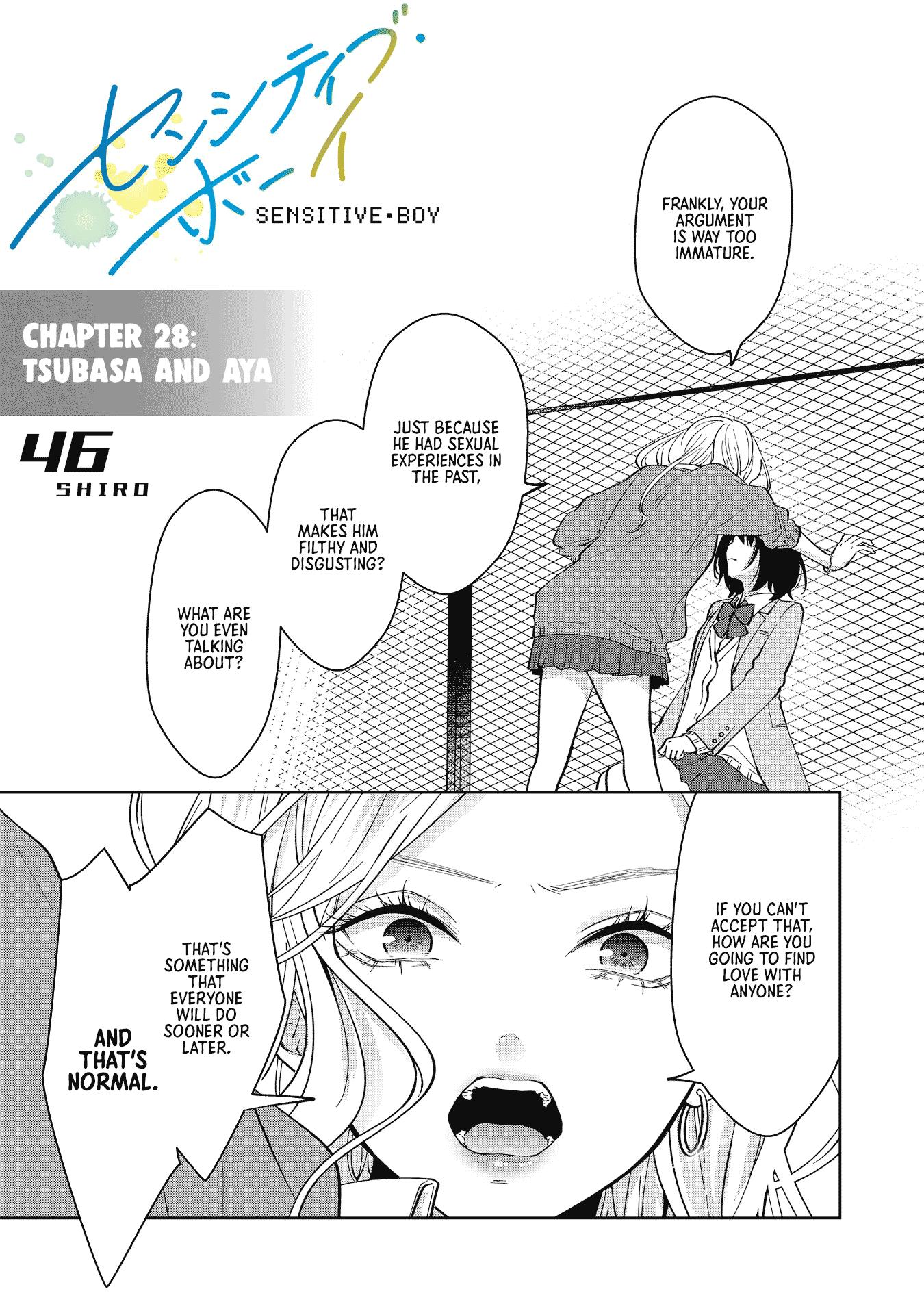 Sensitive Boy Chapter 28: Tsubasa And Aya - Picture 1