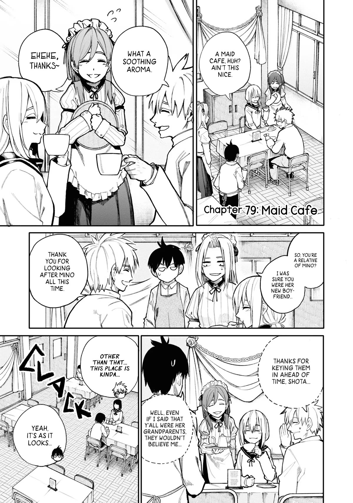 A Story About A Grampa And Granma Returned Back To Their Youth. Chapter 79: Maid Cafe - Picture 1