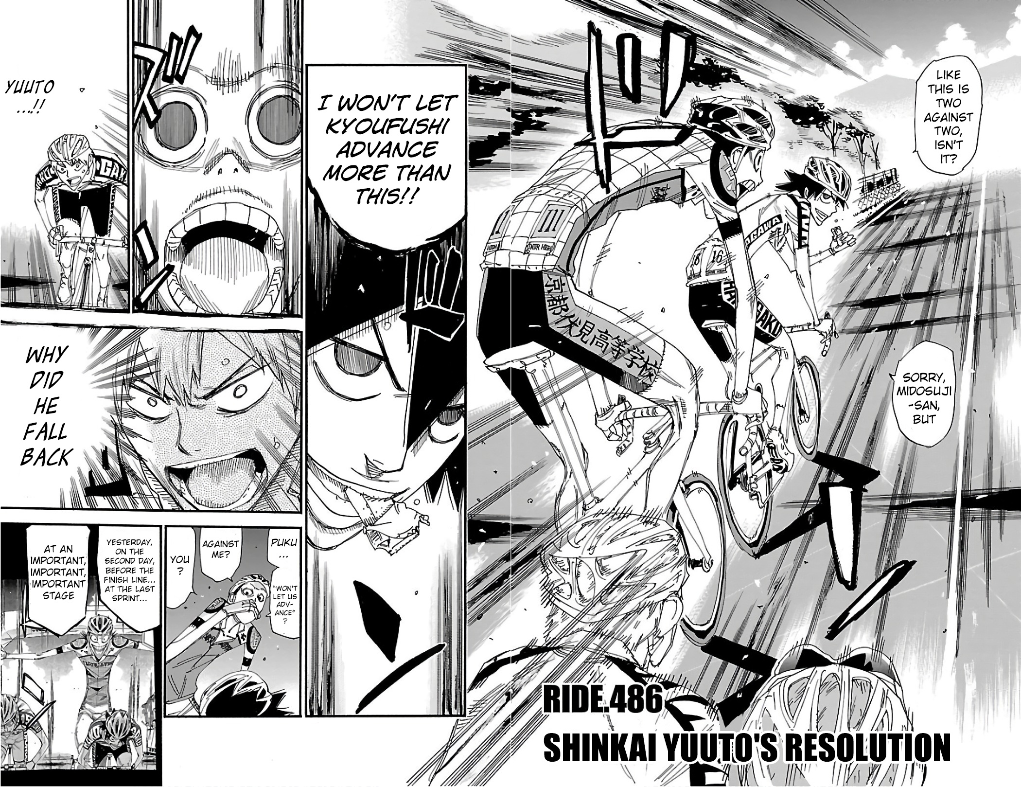Yowamushi Pedal Vol.57 Chapter 486: Shinkai Yuuto's Resolution - Picture 2