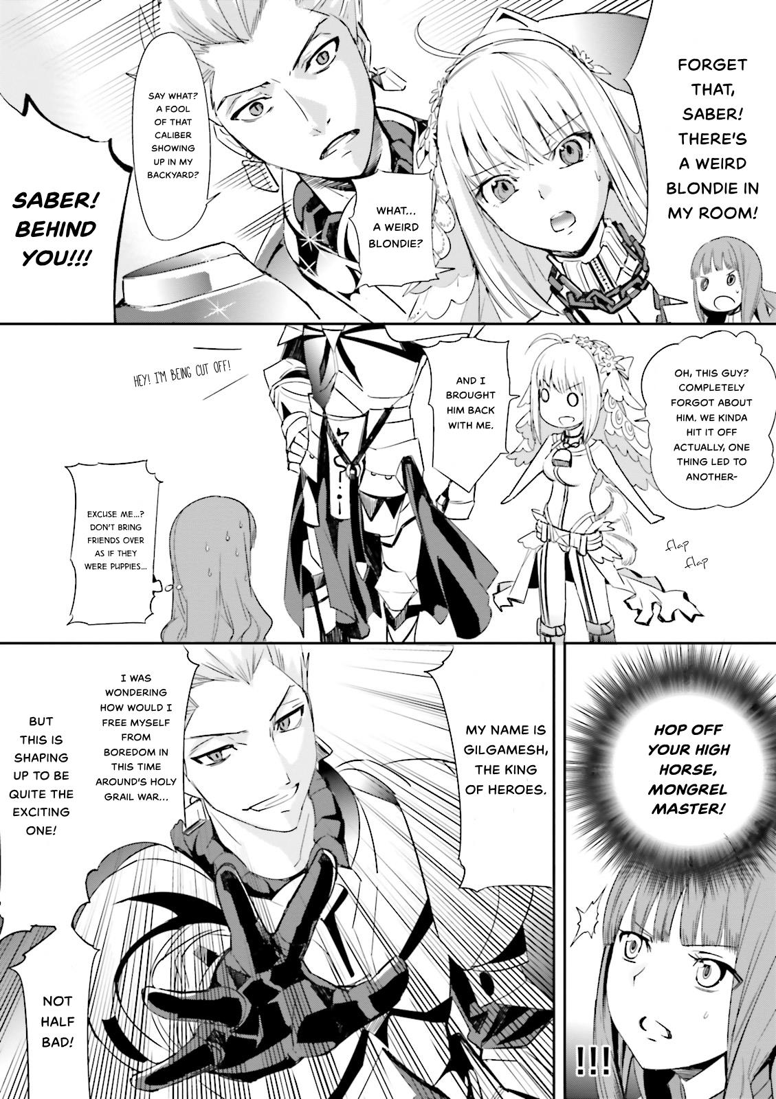 Fate/extra Vol.3 Chapter 17.5: The King Of Heroes Makes His Debut!? - Picture 3
