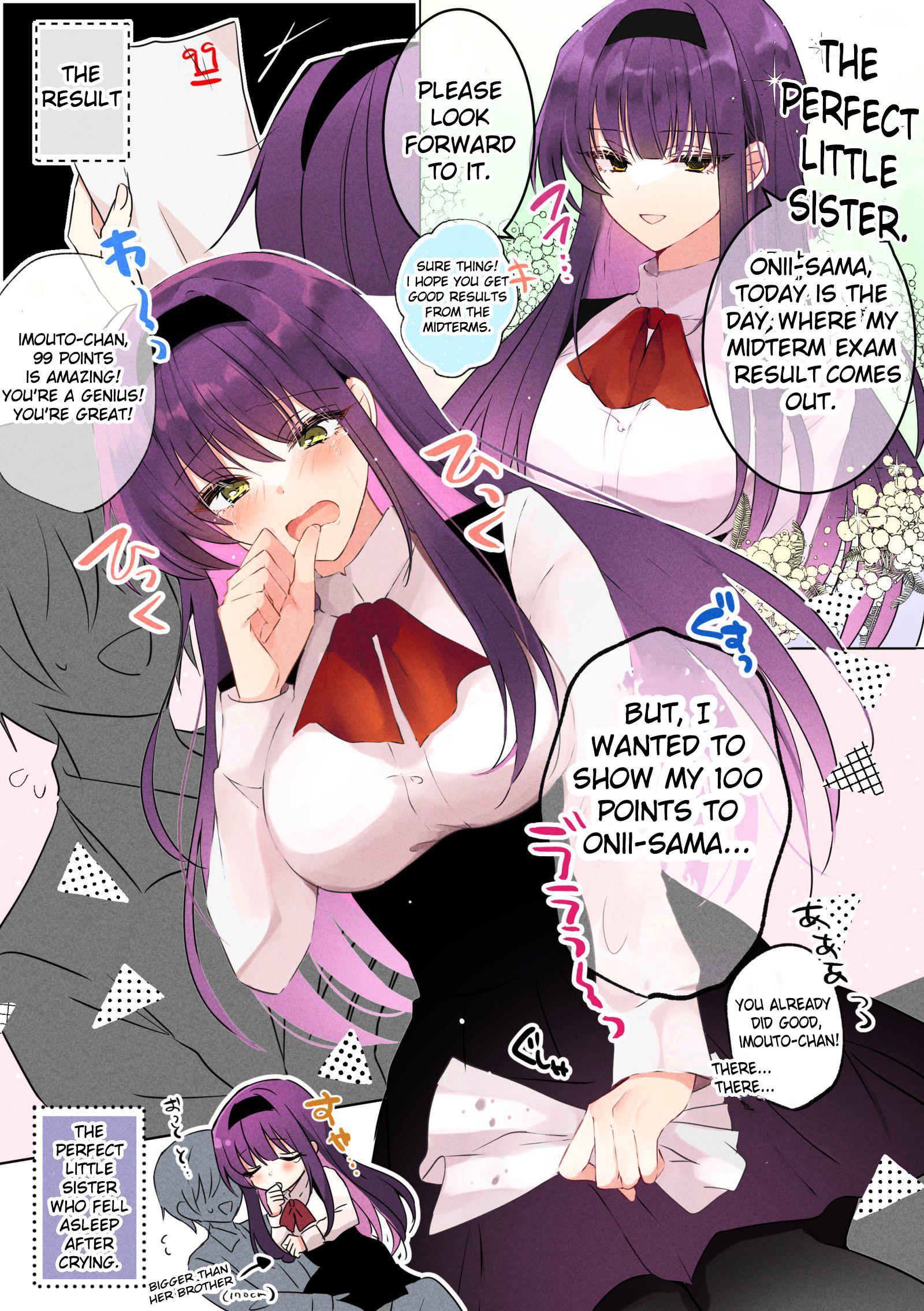 Kanpeki Na Imouto Chapter 2: The Perfect Sister Who Wanted Her Brother To Praise Her For Getting A Perfect Score On The Test - Picture 1