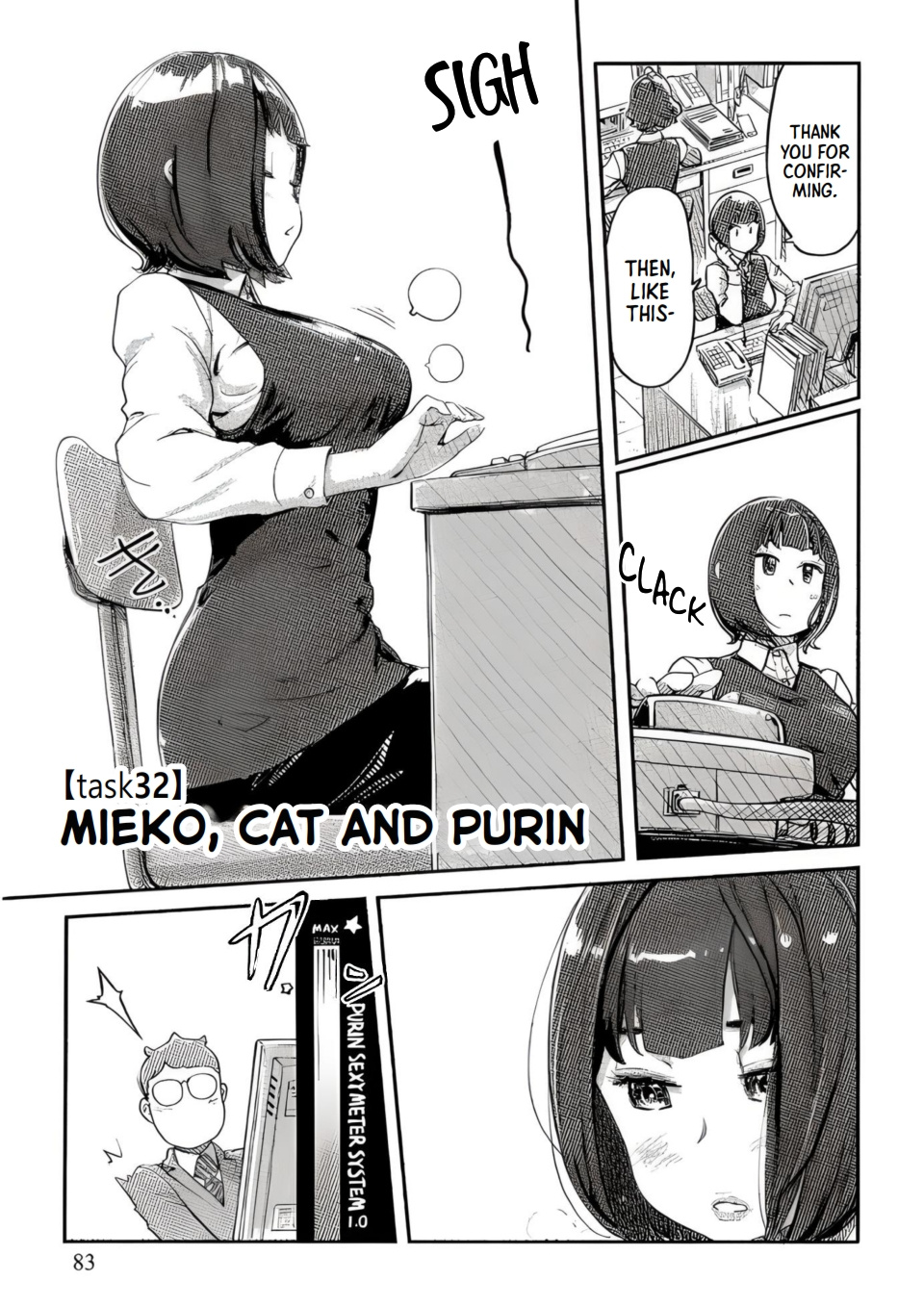 The Chief Kishi Mieko Vol.4 Chapter 32: [Task32] Mieko, Cat And Purin - Picture 1