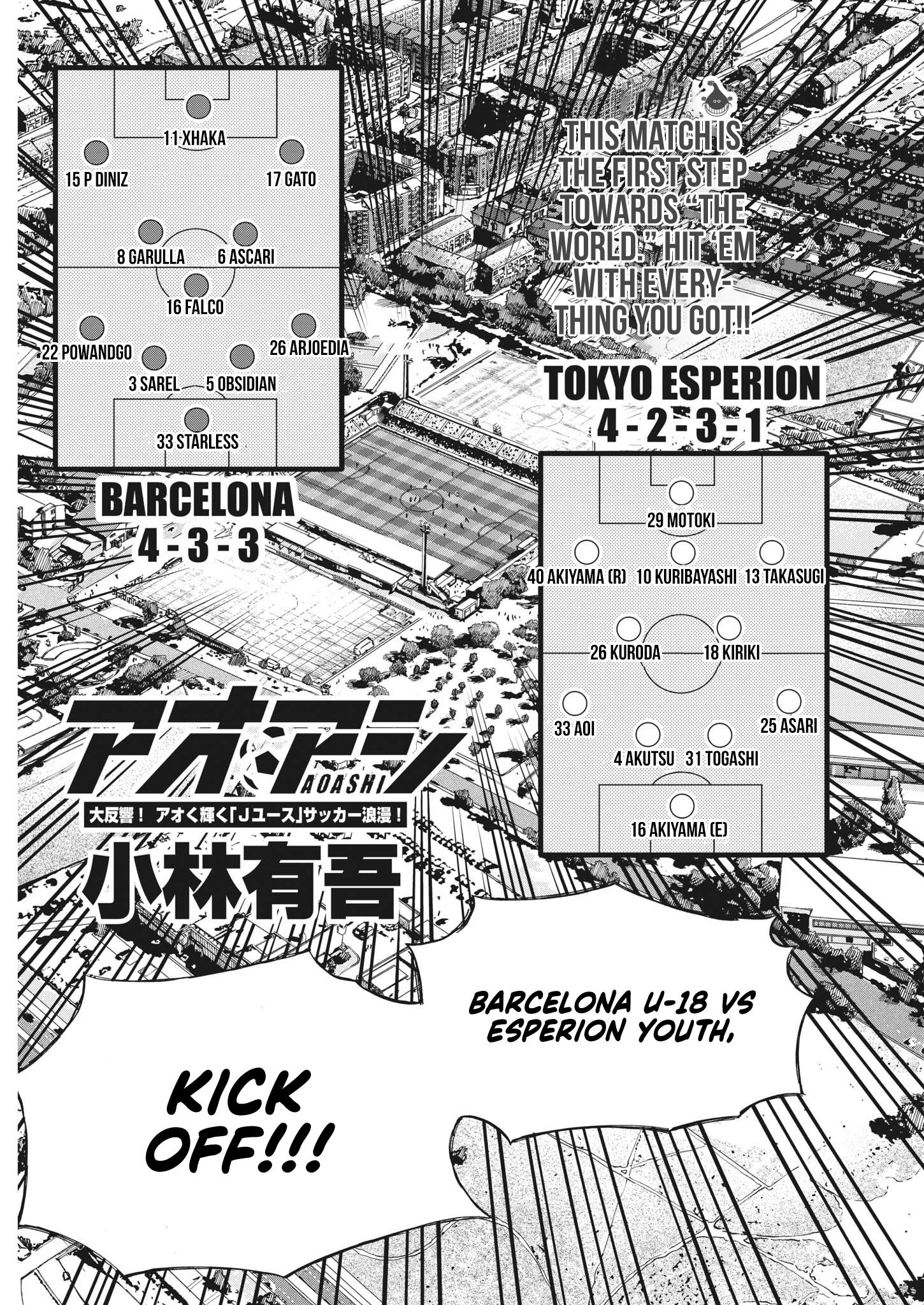 Ao Ashi Chapter 349: Alkass Cup Group D, Match Vs Barcelon U-18 - Picture 2