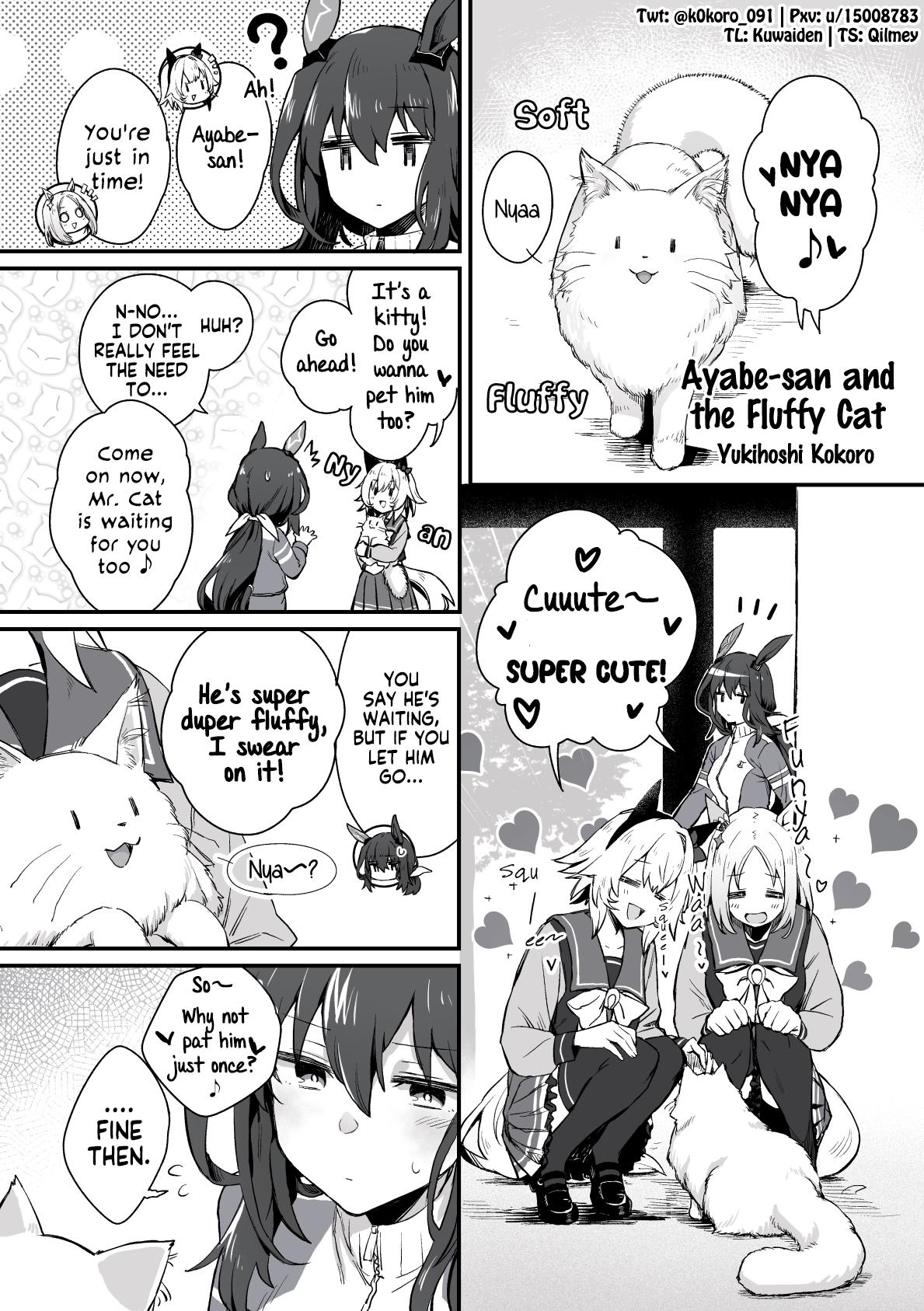 Kokoro-Sensei's Umamusume Shorts (Doujinshi) Chapter 57: Ayabe-San Cat - Picture 1