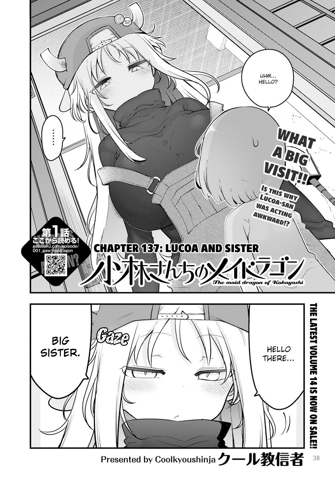 Kobayashi-San Chi No Maid Dragon Chapter 137: Lucoa And Sister - Picture 2