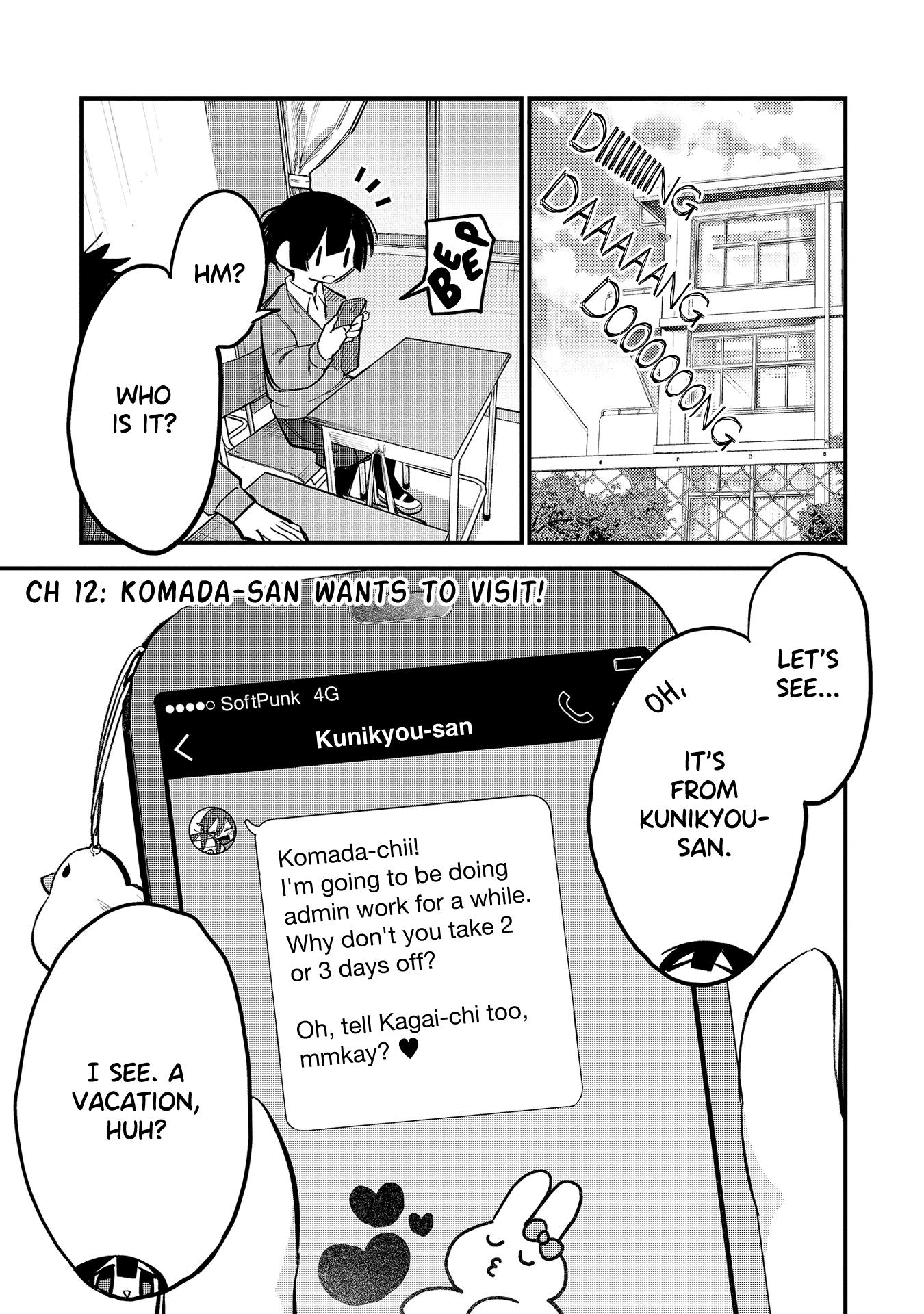 I Want To Trouble Komada-San Chapter 12: Komada Wants To Visit! - Picture 1