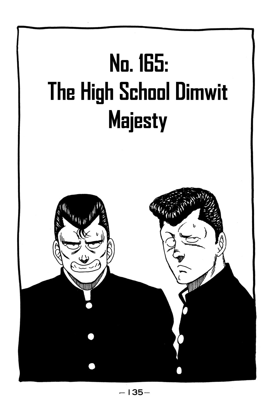 Be-Bop-Highschool Vol.23 Chapter 165: The High School Dimwit Majesty - Picture 1
