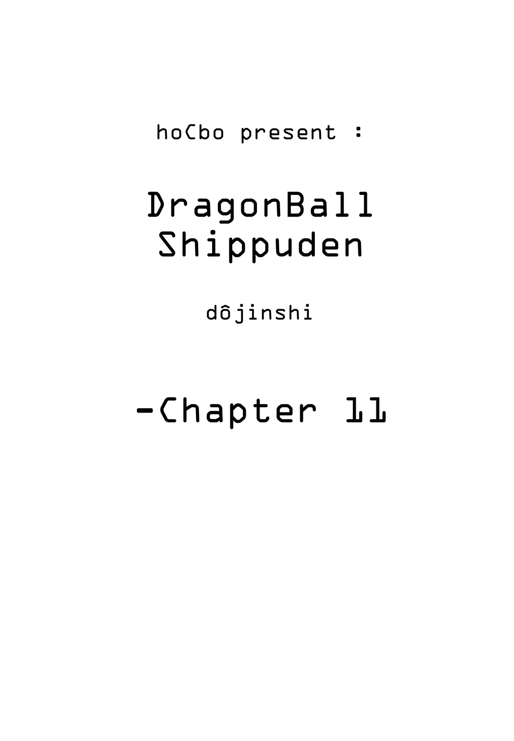 Dragon Ball Shippuden - Page 1