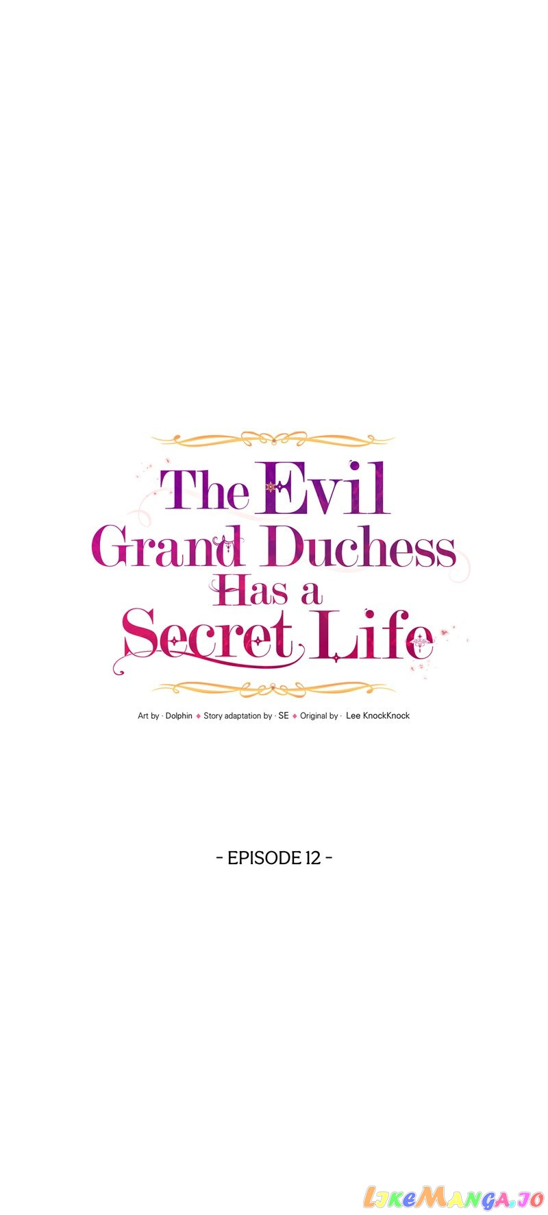 The Evil Grand Duchess Has A Secret Life - Page 1
