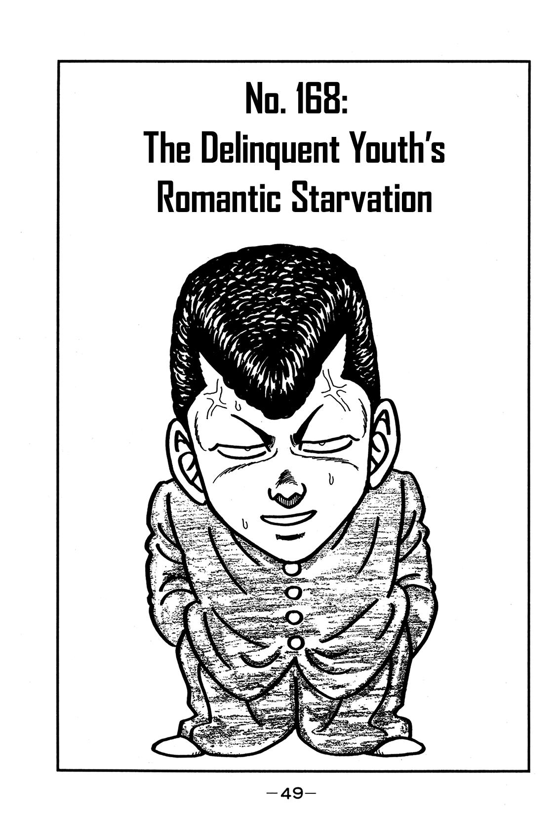 Be-Bop-Highschool Vol.24 Chapter 168: The Delinquent Youth's Romantic Starvation - Picture 1