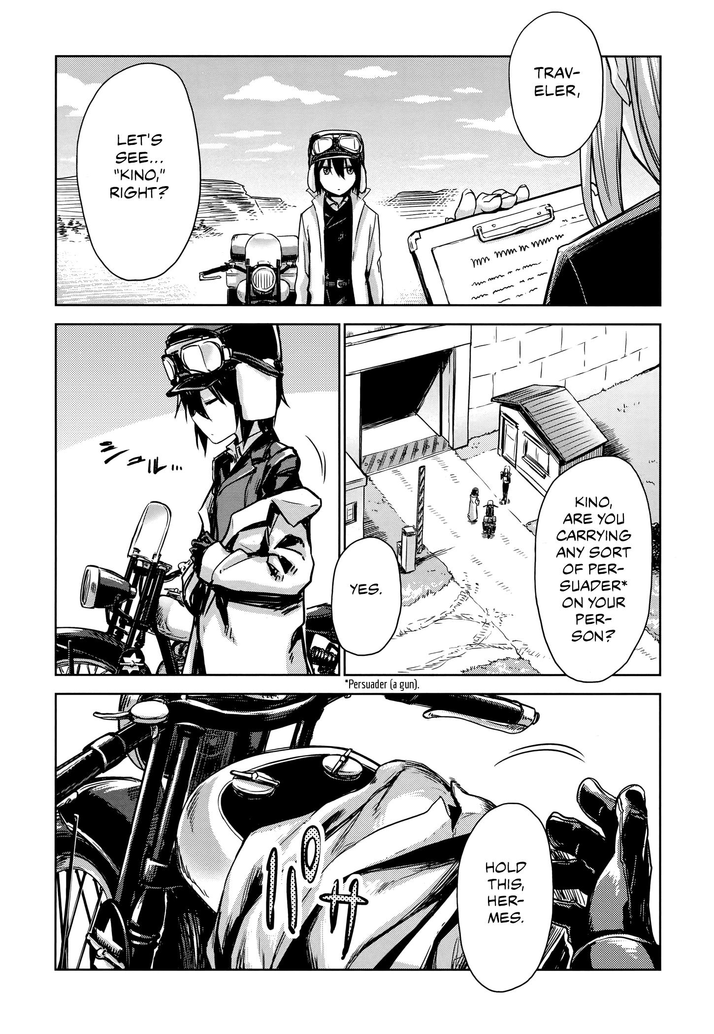 Kino's Journey (Gou) Vol.1 Chapter 2: Land Of Slugging -Busters- - Picture 1
