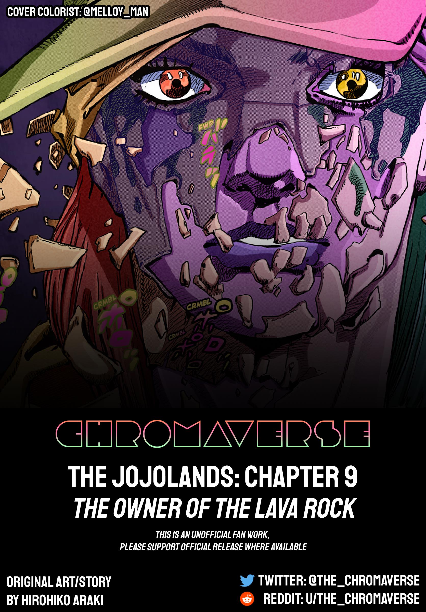 Jojo's Bizarre Adventure Part 9 - The Jojolands (Fan-Colored) Chapter 9: Owner Of The Lava Rock - Picture 1