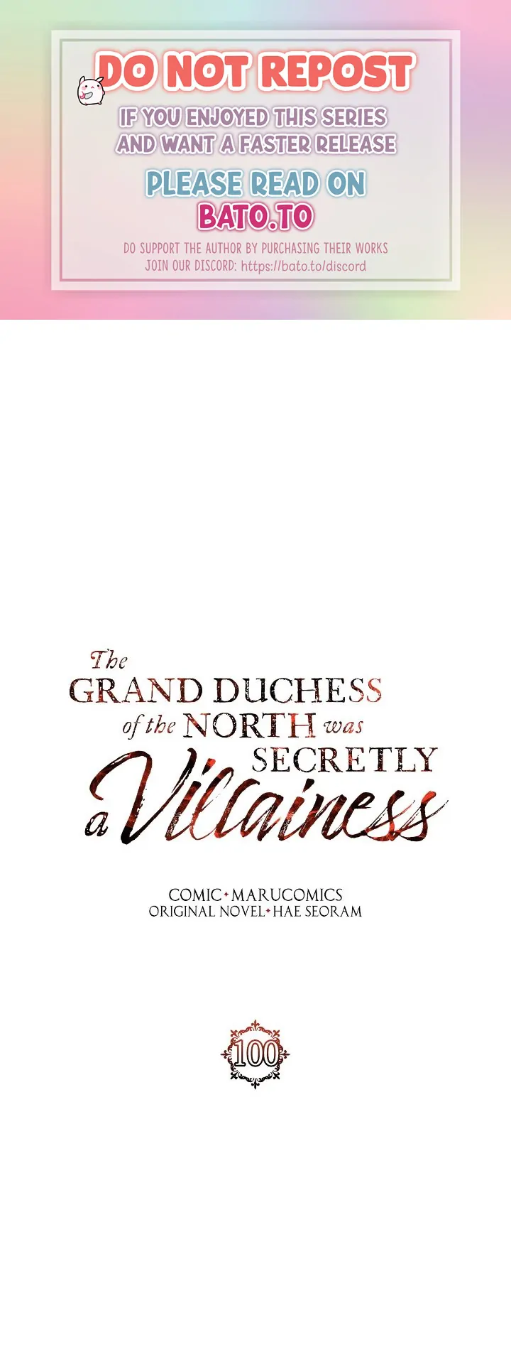 The Grand Duchess Of The North Was Secretly A Villainess Chapter 100 - Picture 1