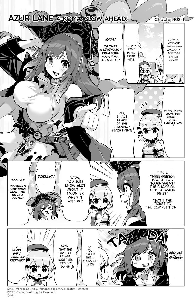 Azur Lane 4-Koma: Slow Ahead Chapter 102: Royal Fortune - Picture 1