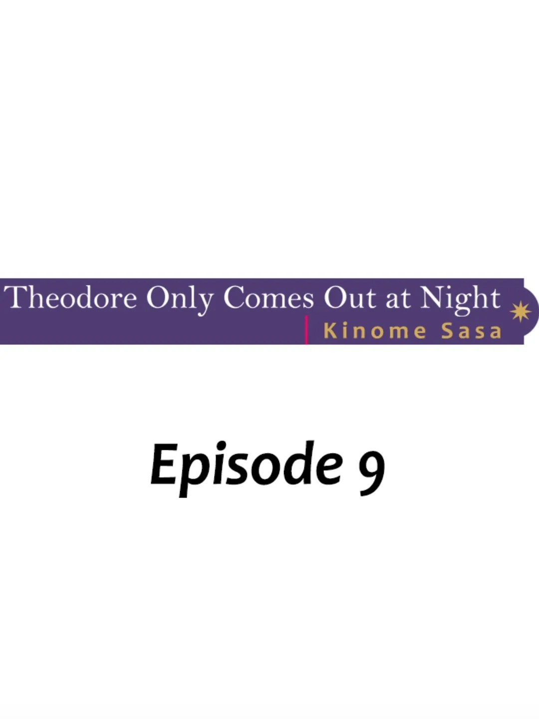 Theodore Only Comes Out At Night - Page 1