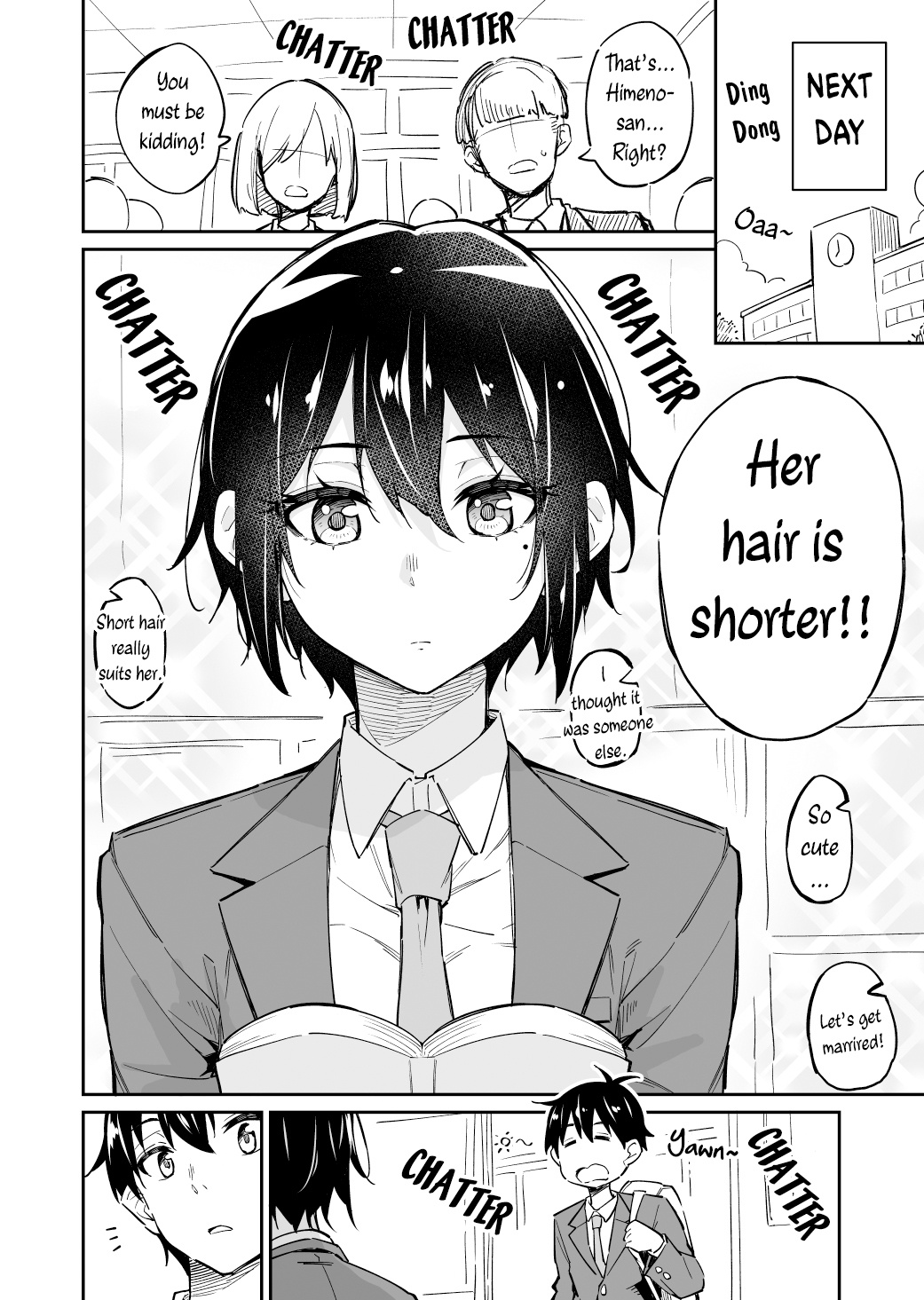Sukina Hito Ga Sho-Tokattosuki To Shitte Kami Kiru Hanashi Chapter 1: Cutting Her Hair After Finding Out That The Person She Likes Likes Short Cuts - Picture 2