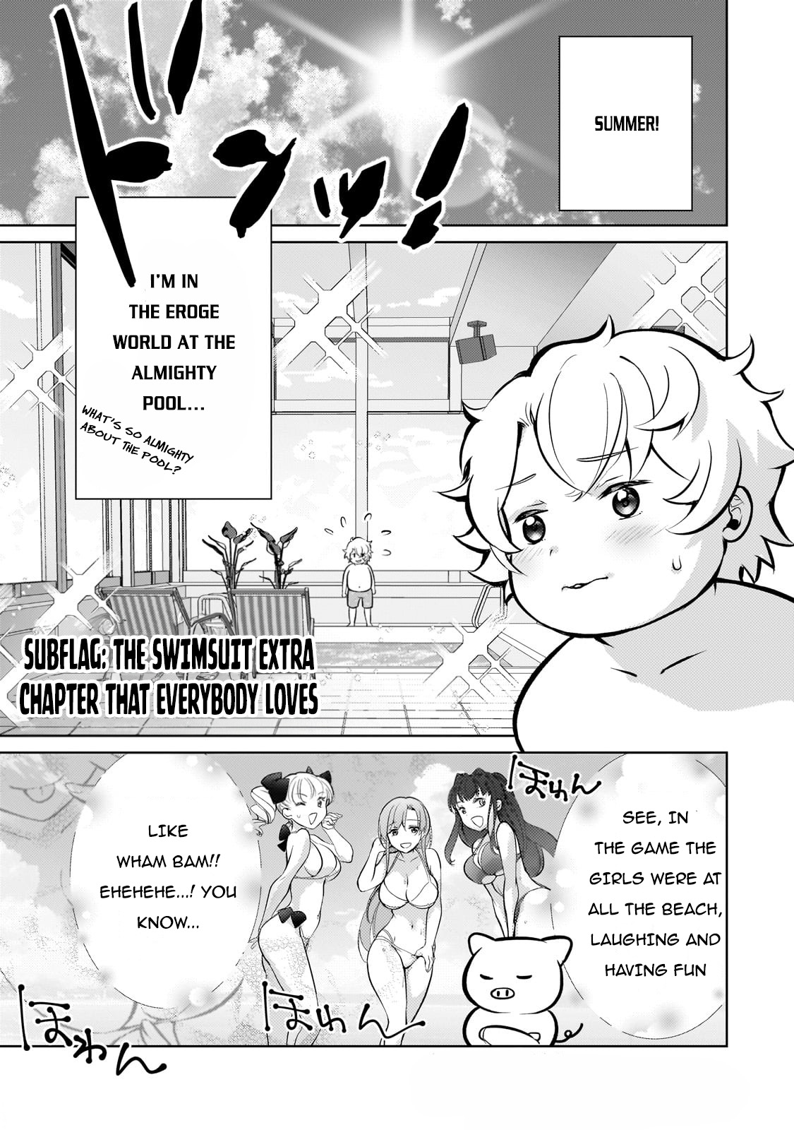 Reincarnation To The World Of “Eroge”: The Story About Lazy Aristocrat Who Struggle For Resist His Destiny Chapter 9.5: The Swimsuit Extra Chapter That Everbody Loves - Picture 1