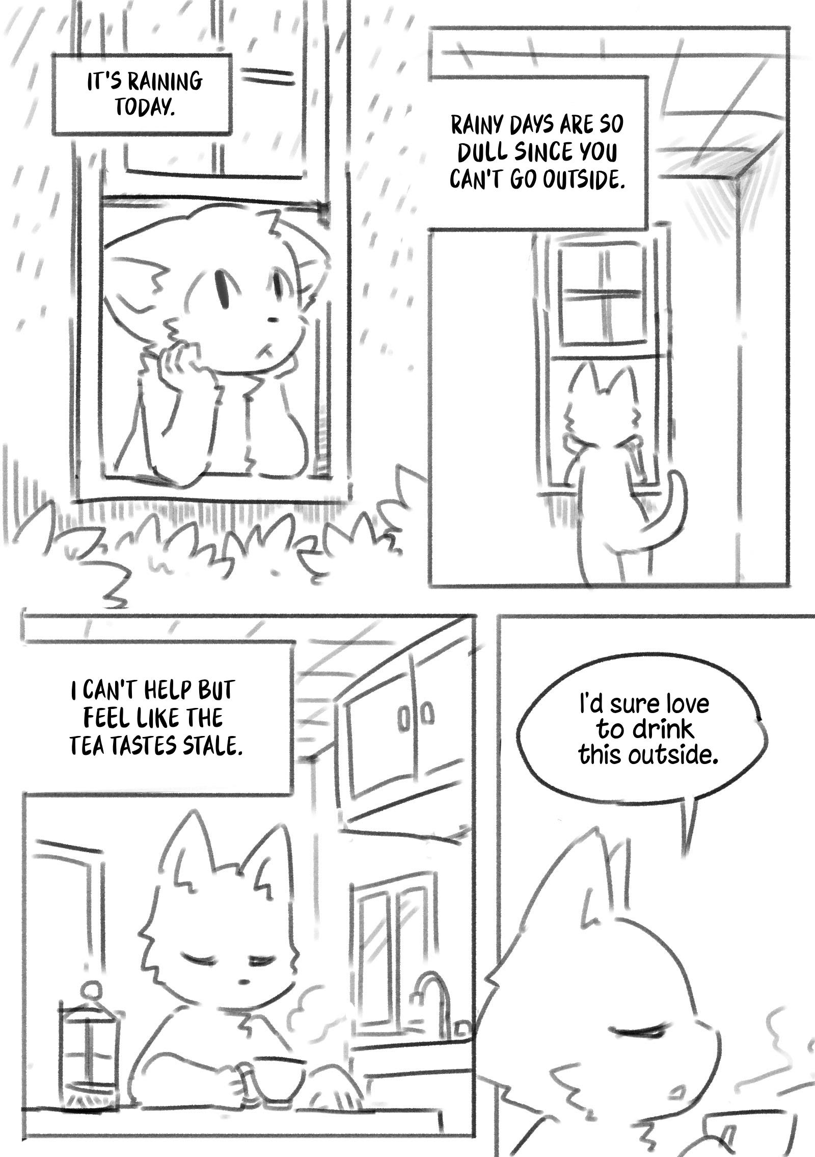 White Cat And Black Cat Chapter 12: Shironeko And The Rain [L→R] - Picture 1