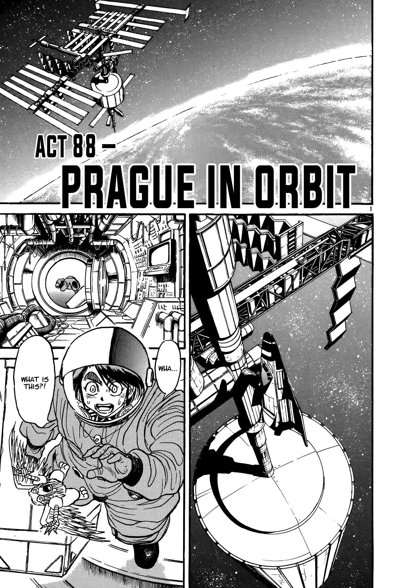 Karakuri Circus Vol.43 Chapter 421: Deus Ex Machina - Act 88 - Prague In Orbit - Picture 1