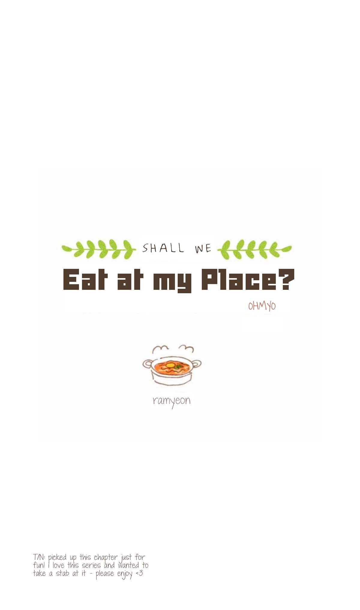 Are You Going To Eat? Chapter 13: Ramyeon - Picture 1