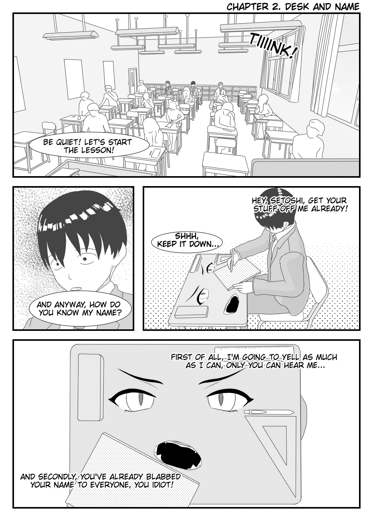 My School Desk - The Demon! - Page 1