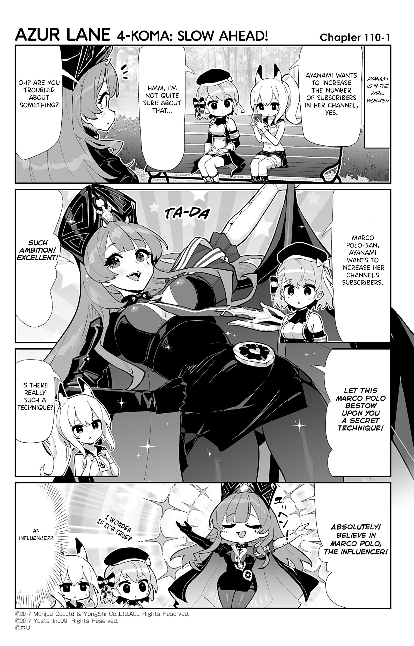 Azur Lane 4-Koma: Slow Ahead Chapter 110: Marco Polo - Picture 1