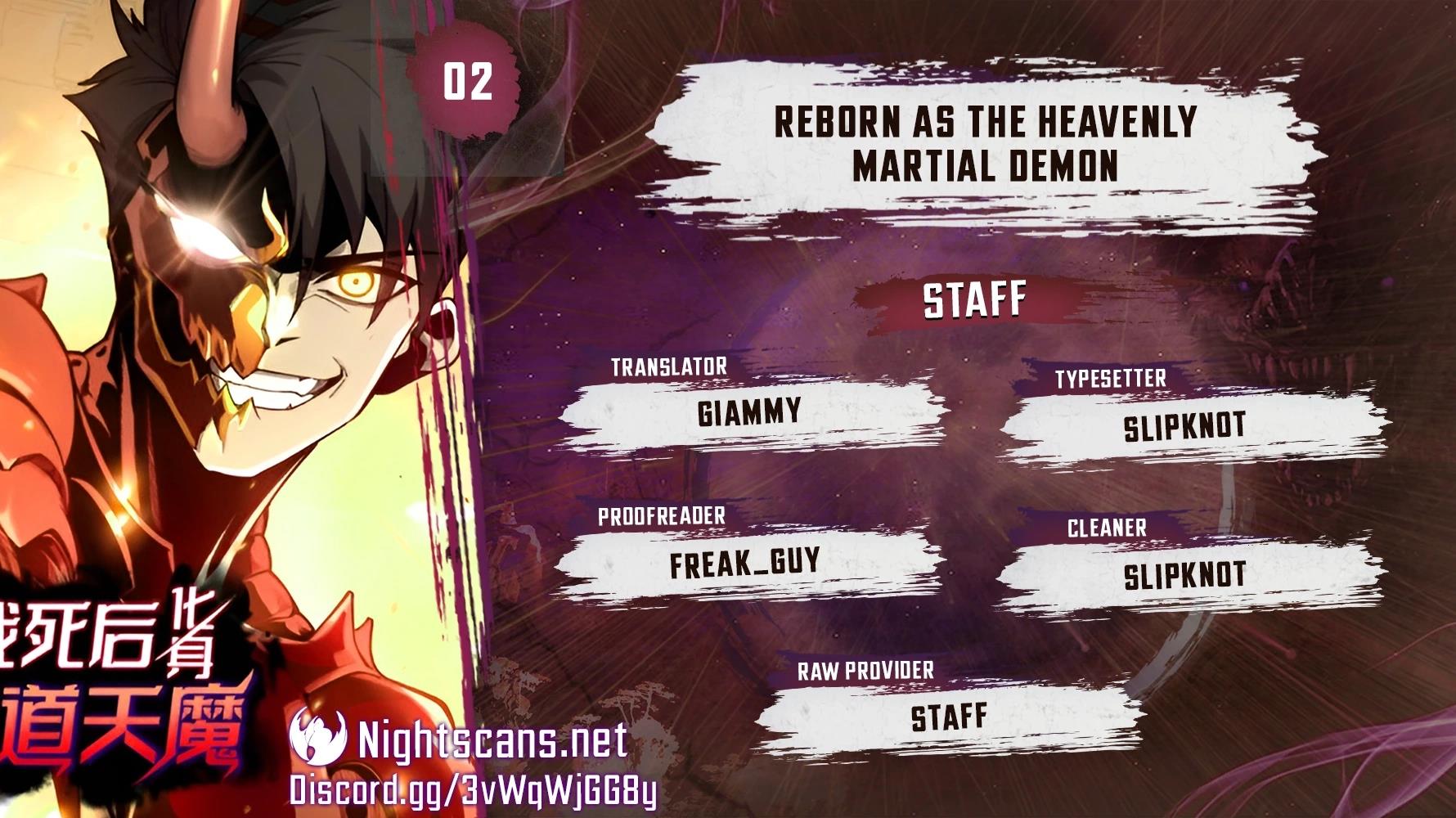 Reborn As The Heavenly Martial Demon Chapter 2 - Picture 1