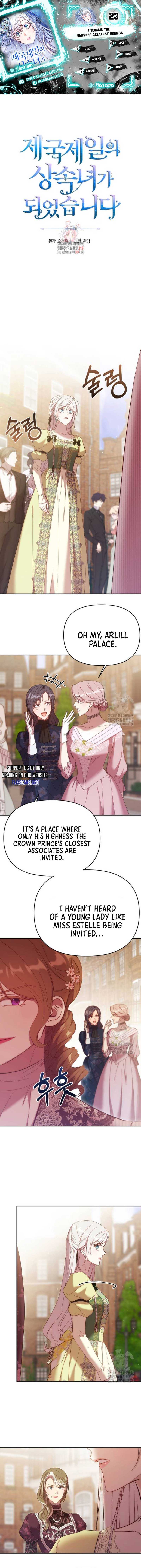 I Became The Greatest Heiress Of The Empire Chapter 23 - Picture 2