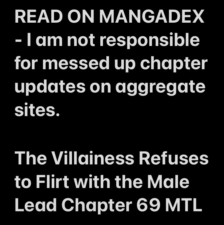 The Villainess Refuses To Flirt With The Male Lead - Page 1