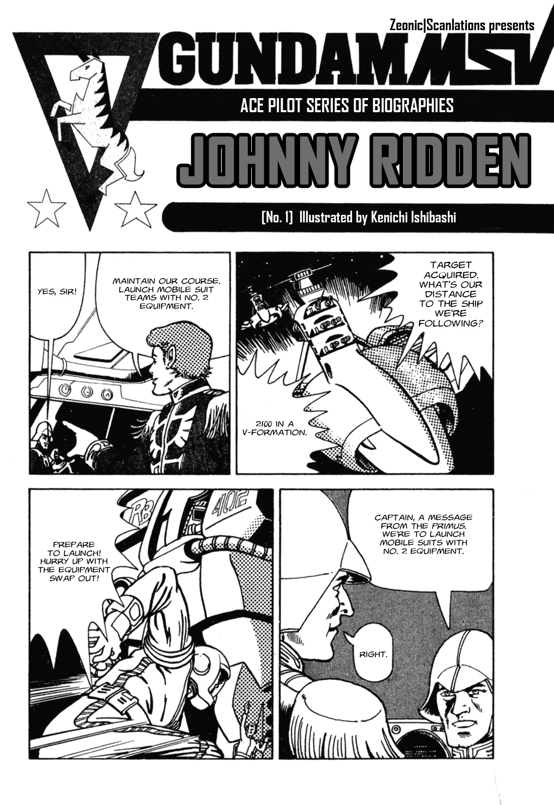 Gundam Msv Ace Pilot Series Of Biographies Chapter 1: Johnny Ridden (1) - Picture 1