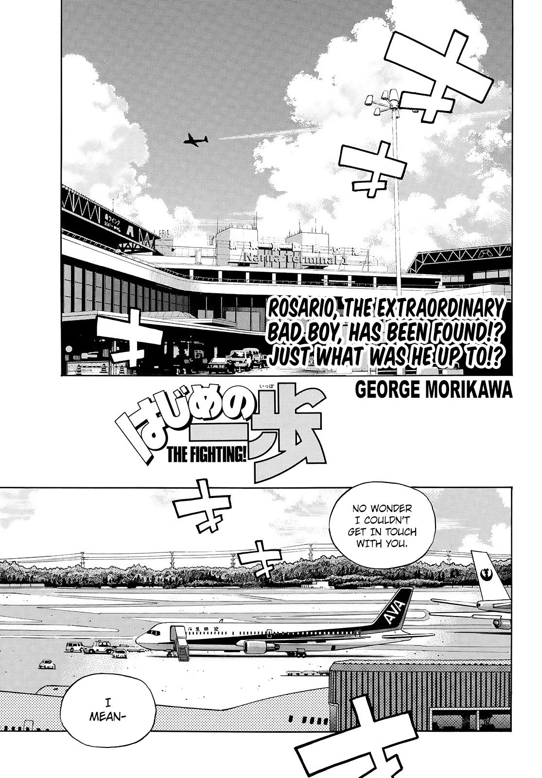 Hajime No Ippo Chapter 1446: Round 1446: Rosario Arrives In Japan - Picture 1