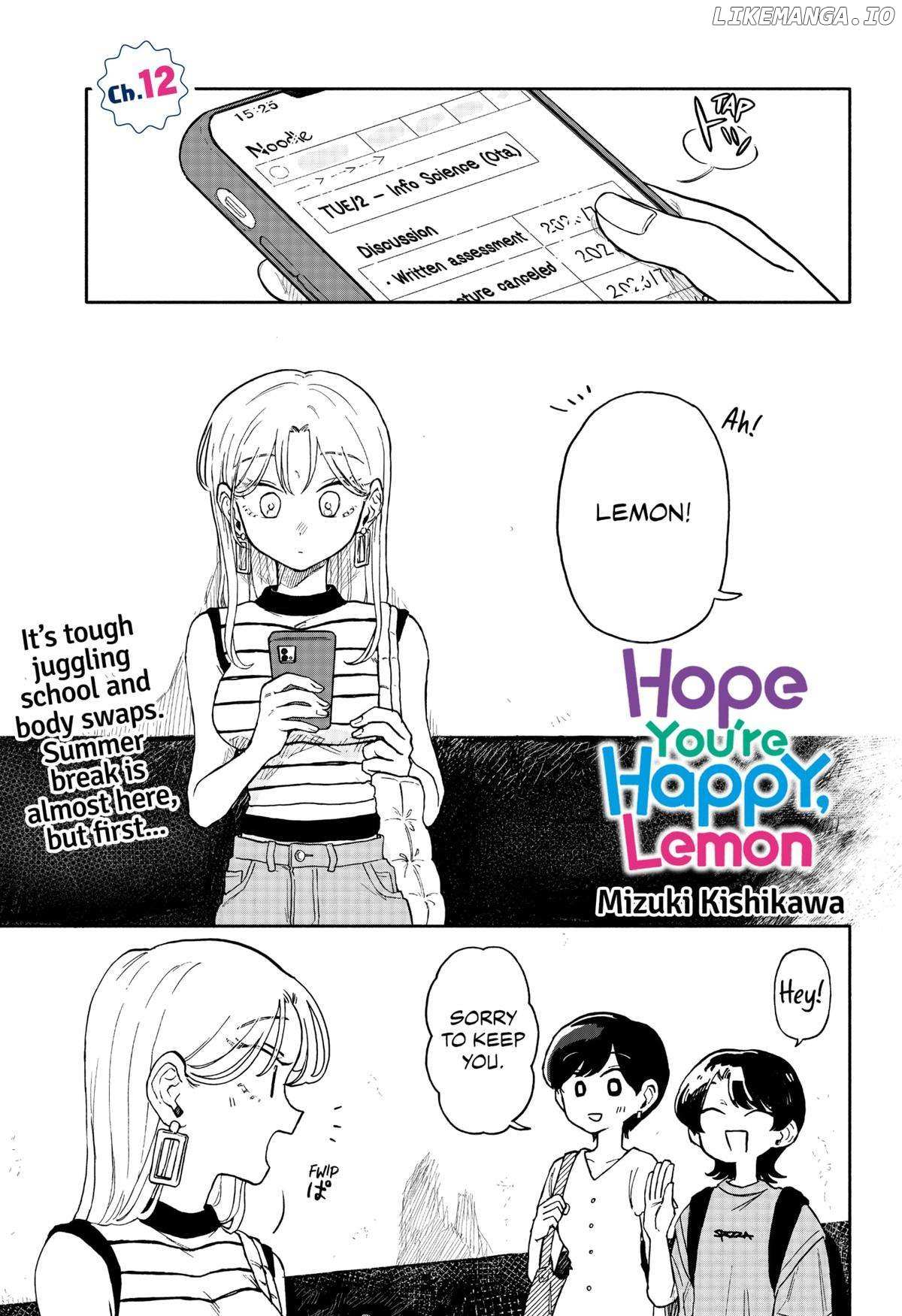 Hope You're Happy, Lemon - Page 1