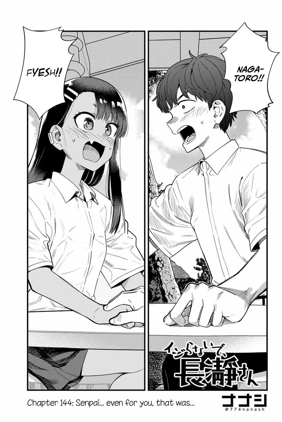 Ijiranaide, Nagatoro-San Chapter 144: Senpai... Even For You, That Was... - Picture 1
