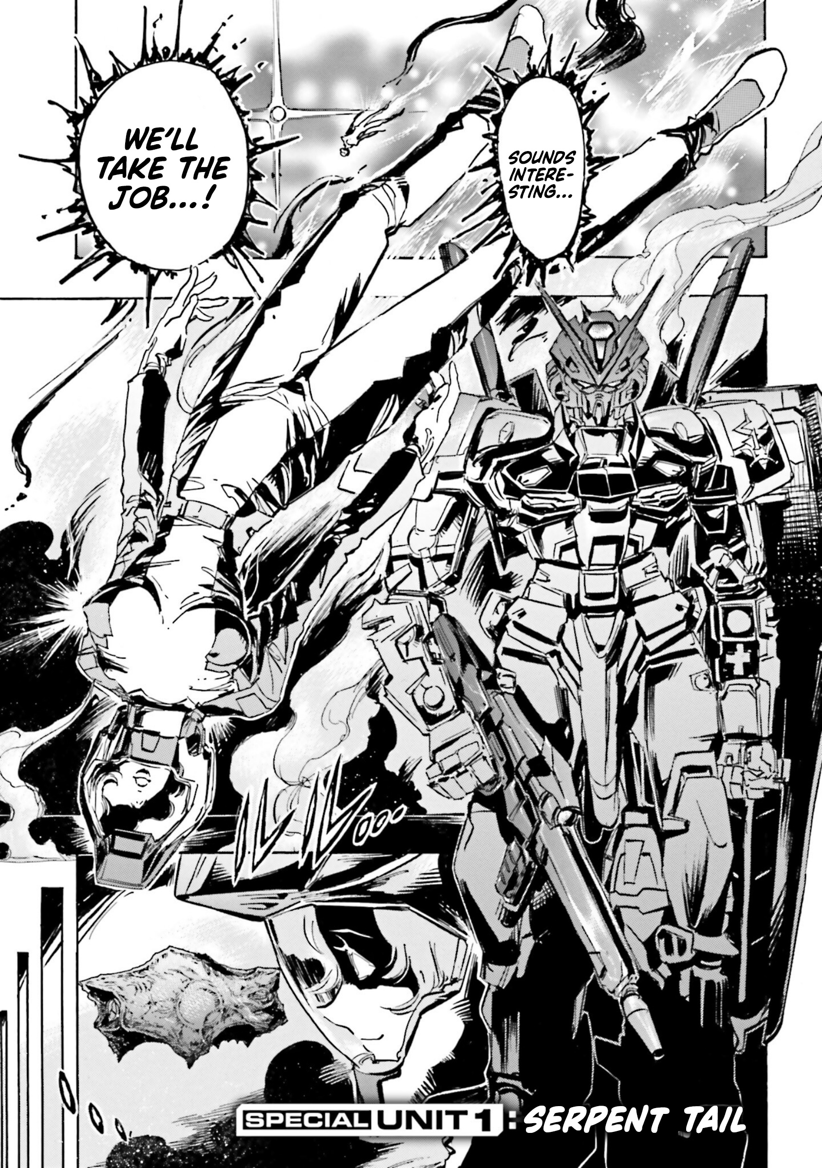 Mobile Suit Gundam Seed Astray R Vol.1 Chapter 4.5: Special Unit 1: Serpent Tail - Picture 1
