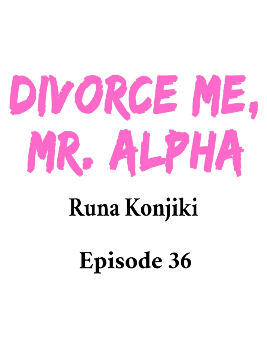Divorce Me, Mr. Alpha - Page 1